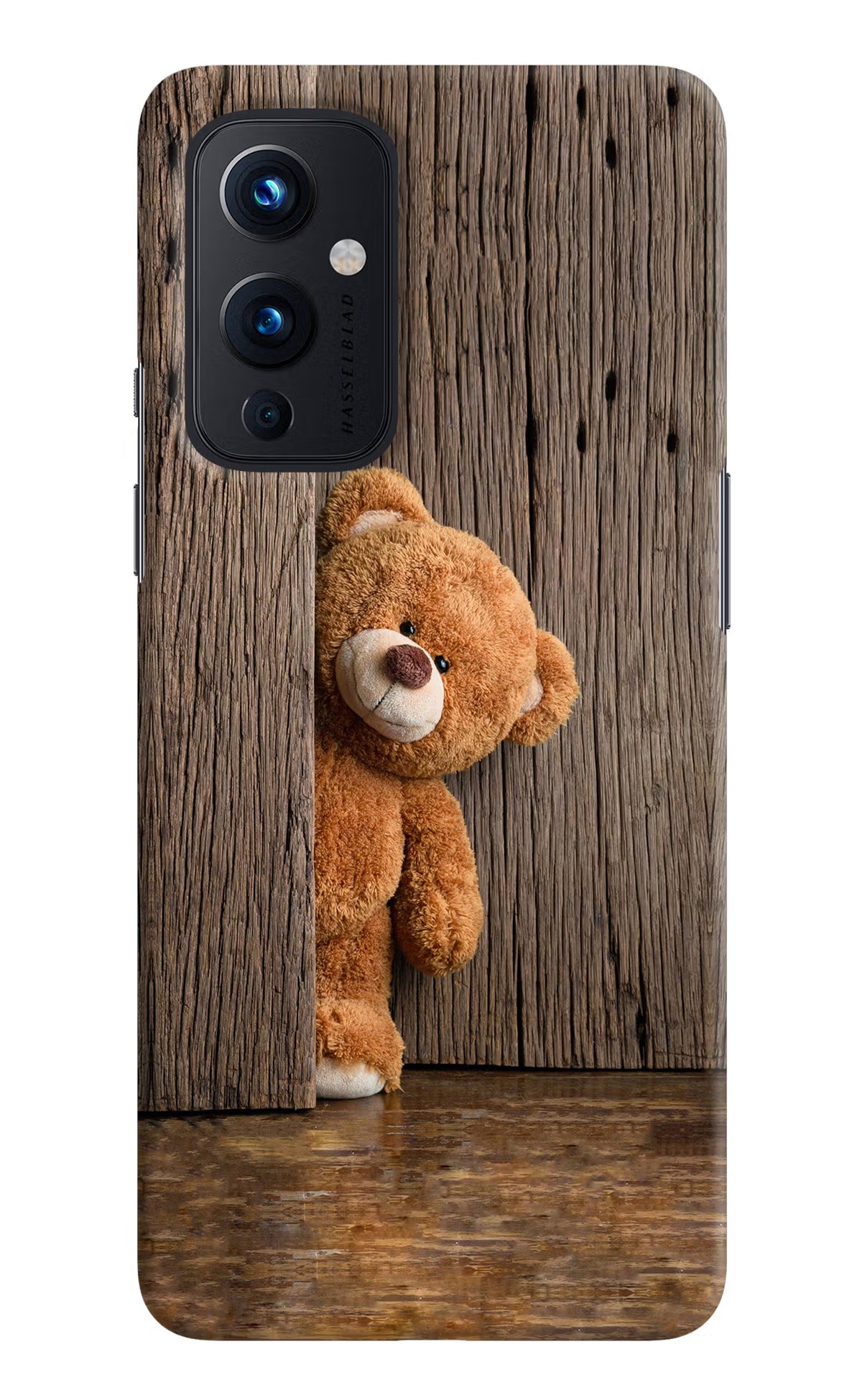 Teddy Wooden Oneplus 9 Hard Case Back Cover by Casekaro