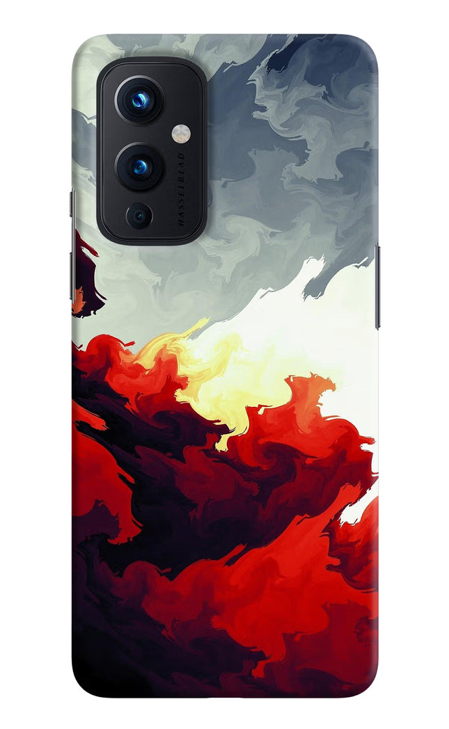 Fire Cloud Oneplus 9 Hard Case Back Cover by Casekaro