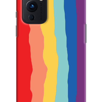 Rainbow Oneplus 9 Hard Case Back Cover by Casekaro