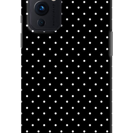 White Dots Oneplus 9 Hard Case Back Cover by Casekaro