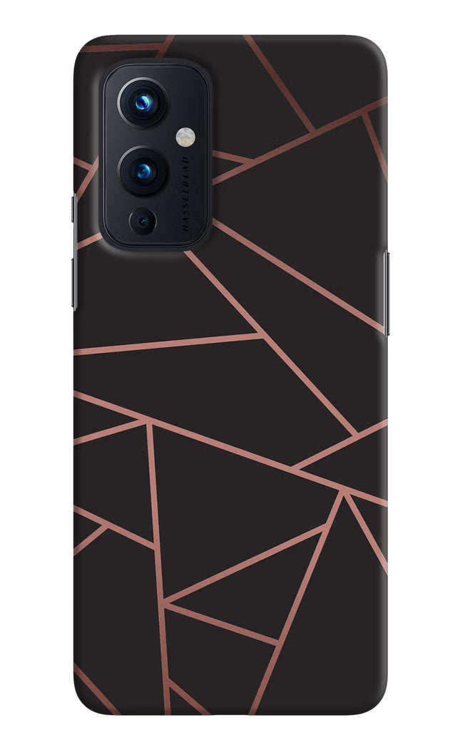 Geometric Pattern Oneplus 9 Hard Case Back Cover by Casekaro