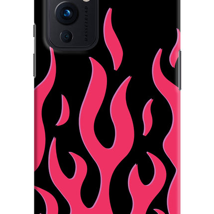 Fire Flames Oneplus 9 Hard Case Back Cover by Casekaro