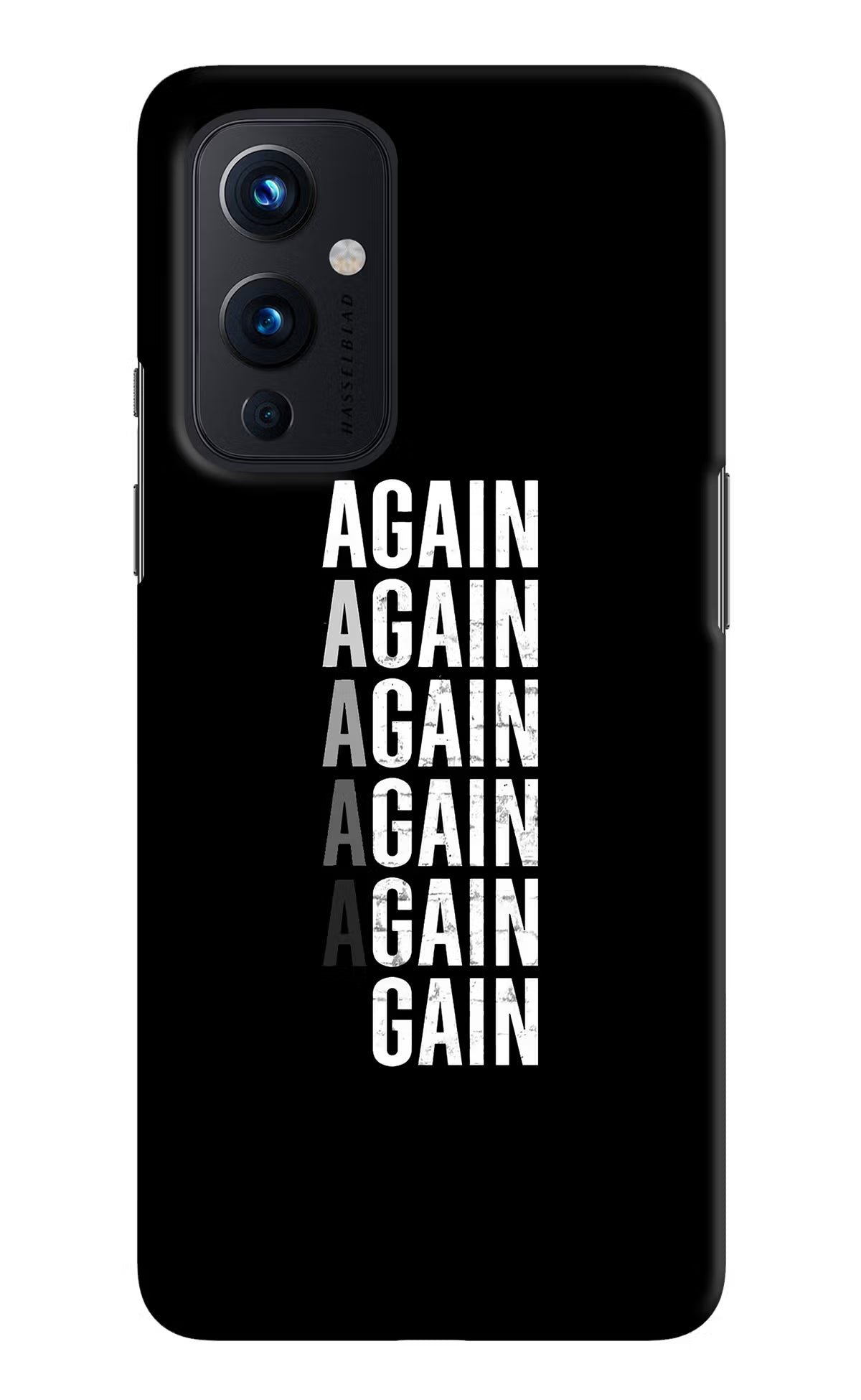 Again Again Gain Oneplus 9 Hard Case Back Cover by Casekaro