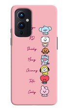 BTS names Oneplus 9 Hard Case Back Cover by Casekaro