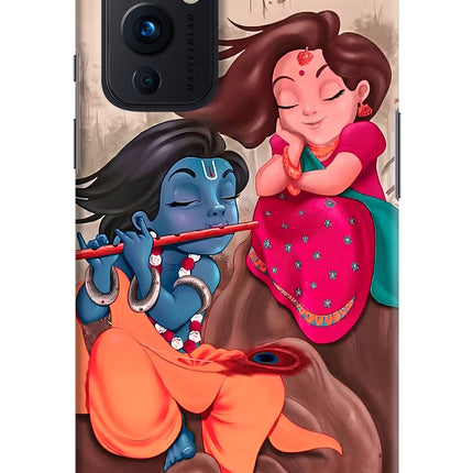 Radhe Krishna Oneplus 9 Hard Case Back Cover by Casekaro