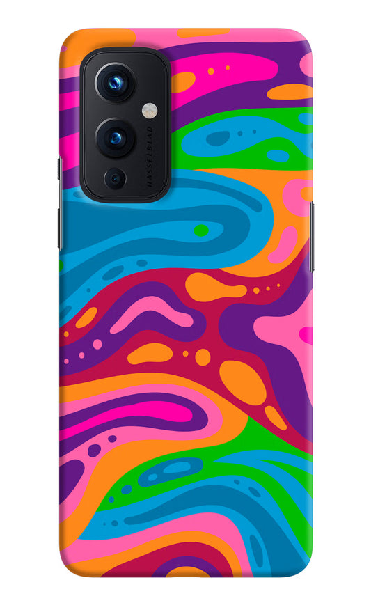 Trippy Pattern Oneplus 9 Hard Case Back Cover by Casekaro