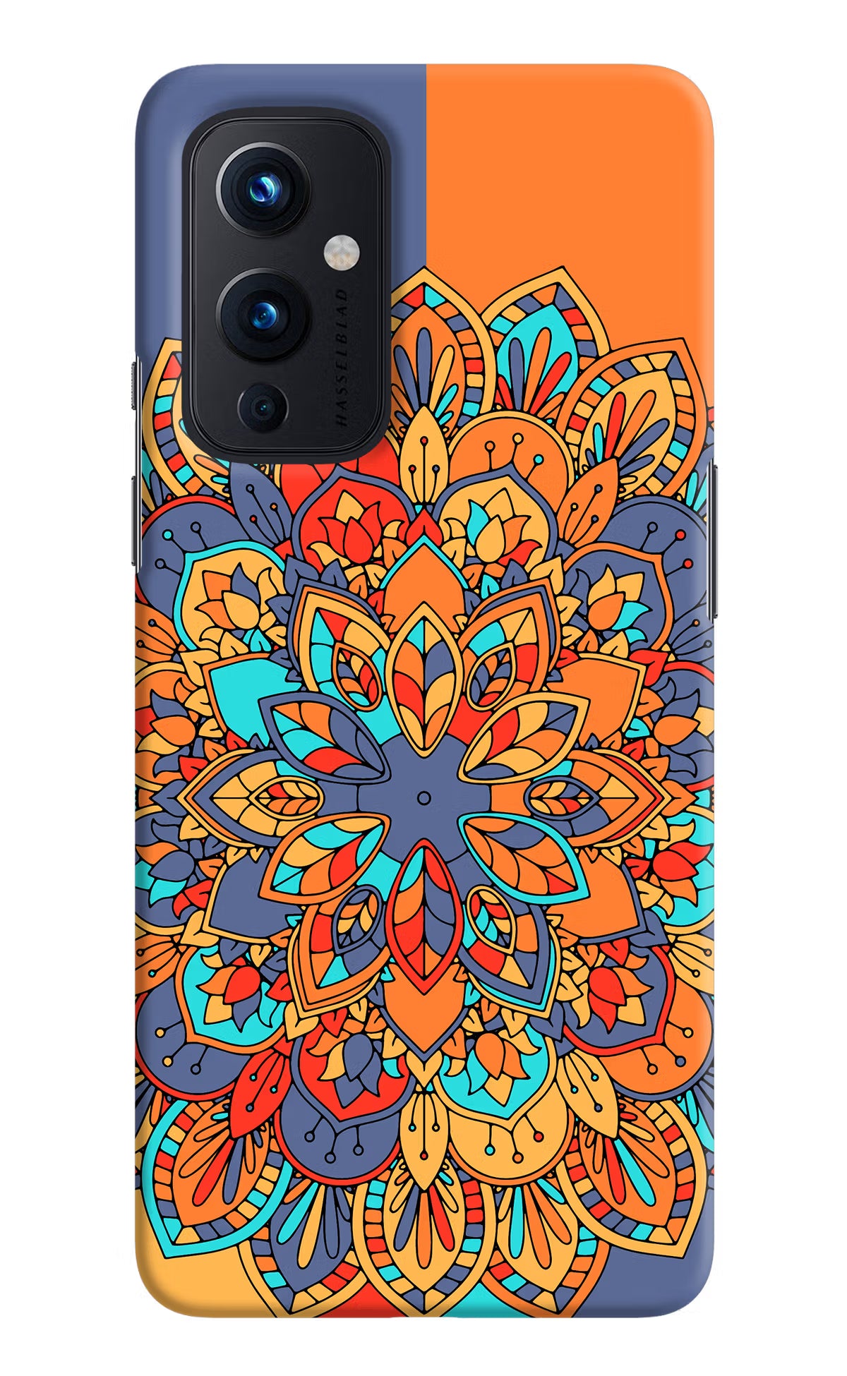 Color Mandala Oneplus 9 Hard Case Back Cover by Casekaro