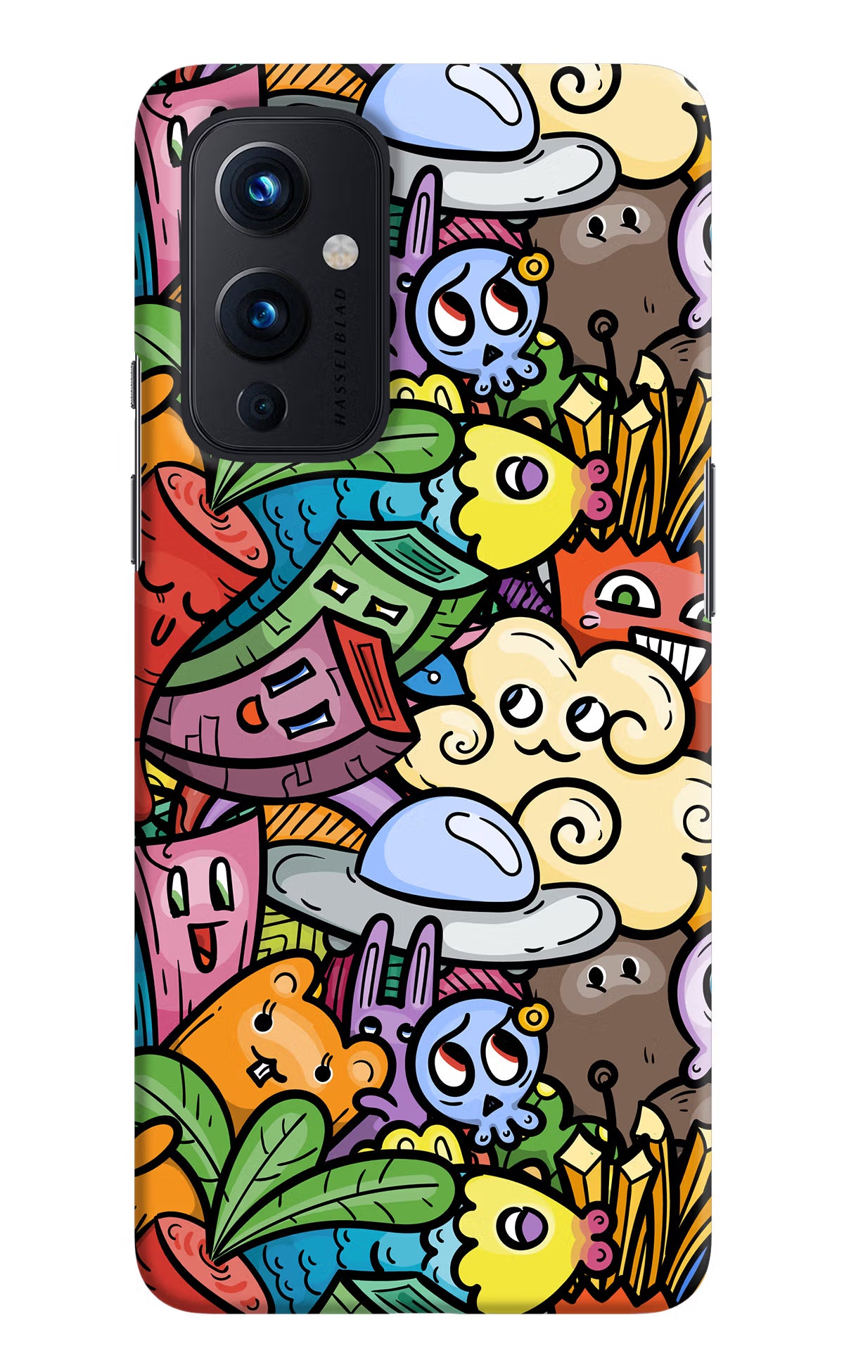 Veggie Doodle Oneplus 9 Hard Case Back Cover by Casekaro