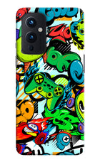 Game Doodle Oneplus 9 Hard Case Back Cover by Casekaro