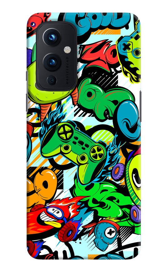 Game Doodle Oneplus 9 Hard Case Back Cover by Casekaro