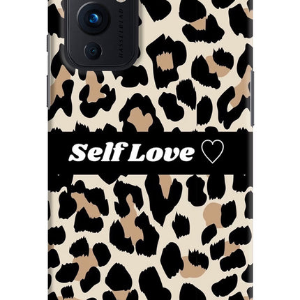 Leopard Print Self Love Oneplus 9 Hard Case Back Cover by Casekaro