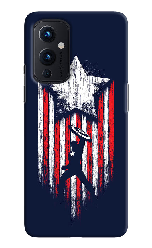 Captain America Marvel Art Oneplus 9 Hard Case Back Cover by Casekaro
