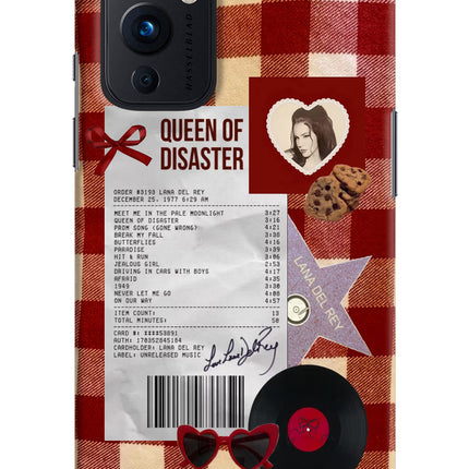Queen of Disaster Oneplus 9 Hard Case Back Cover by Casekaro