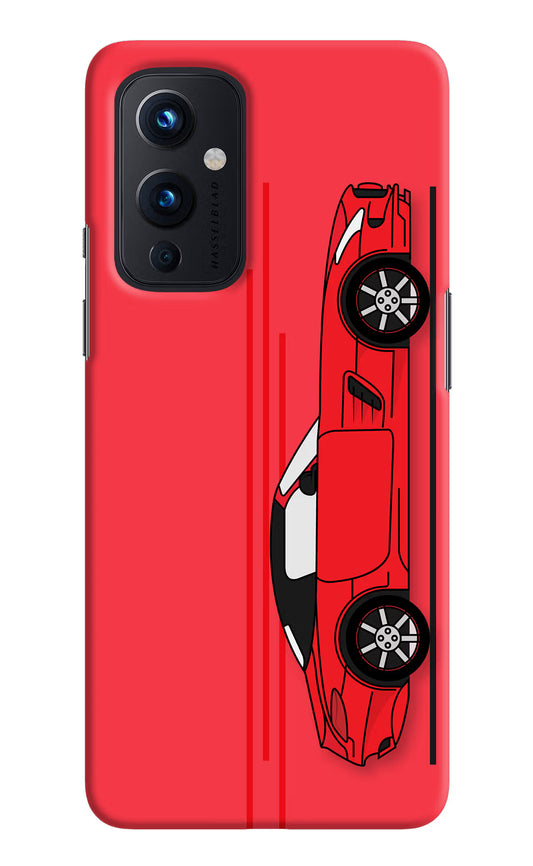 Red Velocity Oneplus 9 Hard Case Back Cover by Casekaro