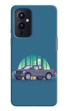 Retro Garage Vibe Oneplus 9 Hard Case Back Cover by Casekaro