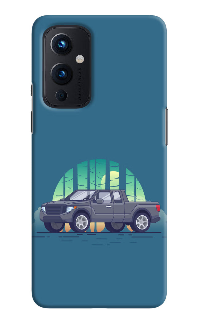 Retro Garage Vibe Oneplus 9 Hard Case Back Cover by Casekaro