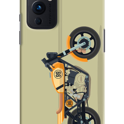 Vertical Speedster Oneplus 9 Hard Case Back Cover by Casekaro
