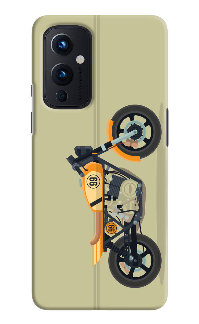 Vertical Speedster Oneplus 9 Hard Case Back Cover by Casekaro