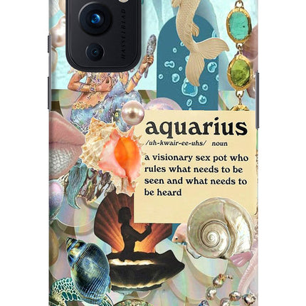 Aquarius Zodiac Oneplus 9 Hard Case Back Cover by Casekaro