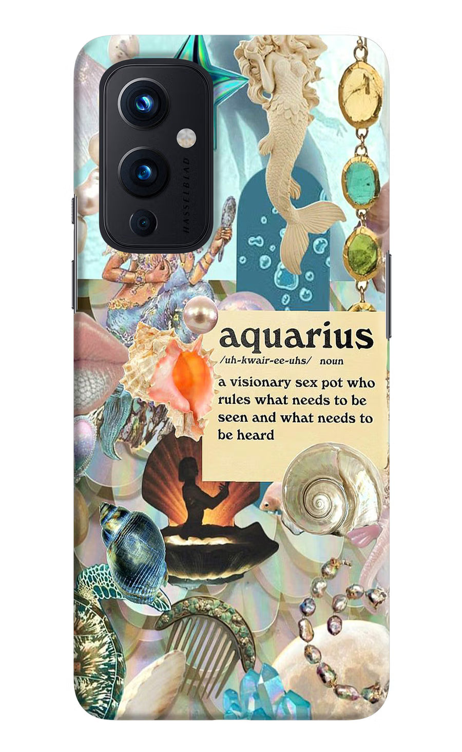 Aquarius Zodiac Oneplus 9 Back Cover, Hard case
