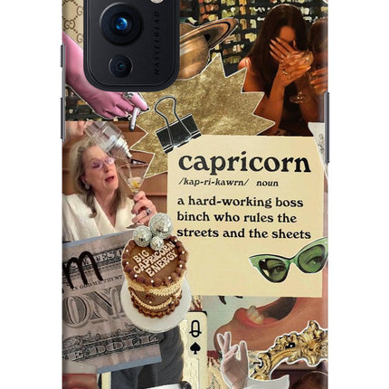 Capricorn Zodiac Oneplus 9 Hard Case Back Cover by Casekaro