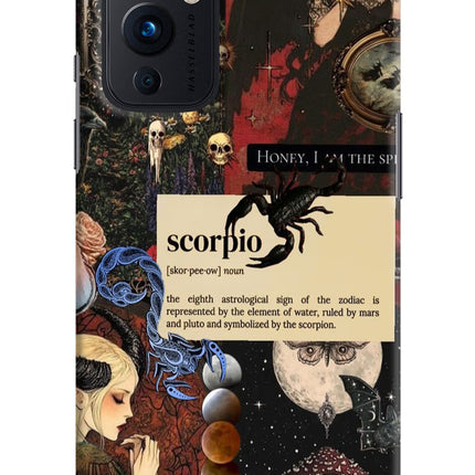 Scorpio Zodiac Oneplus 9 Hard Case Back Cover by Casekaro