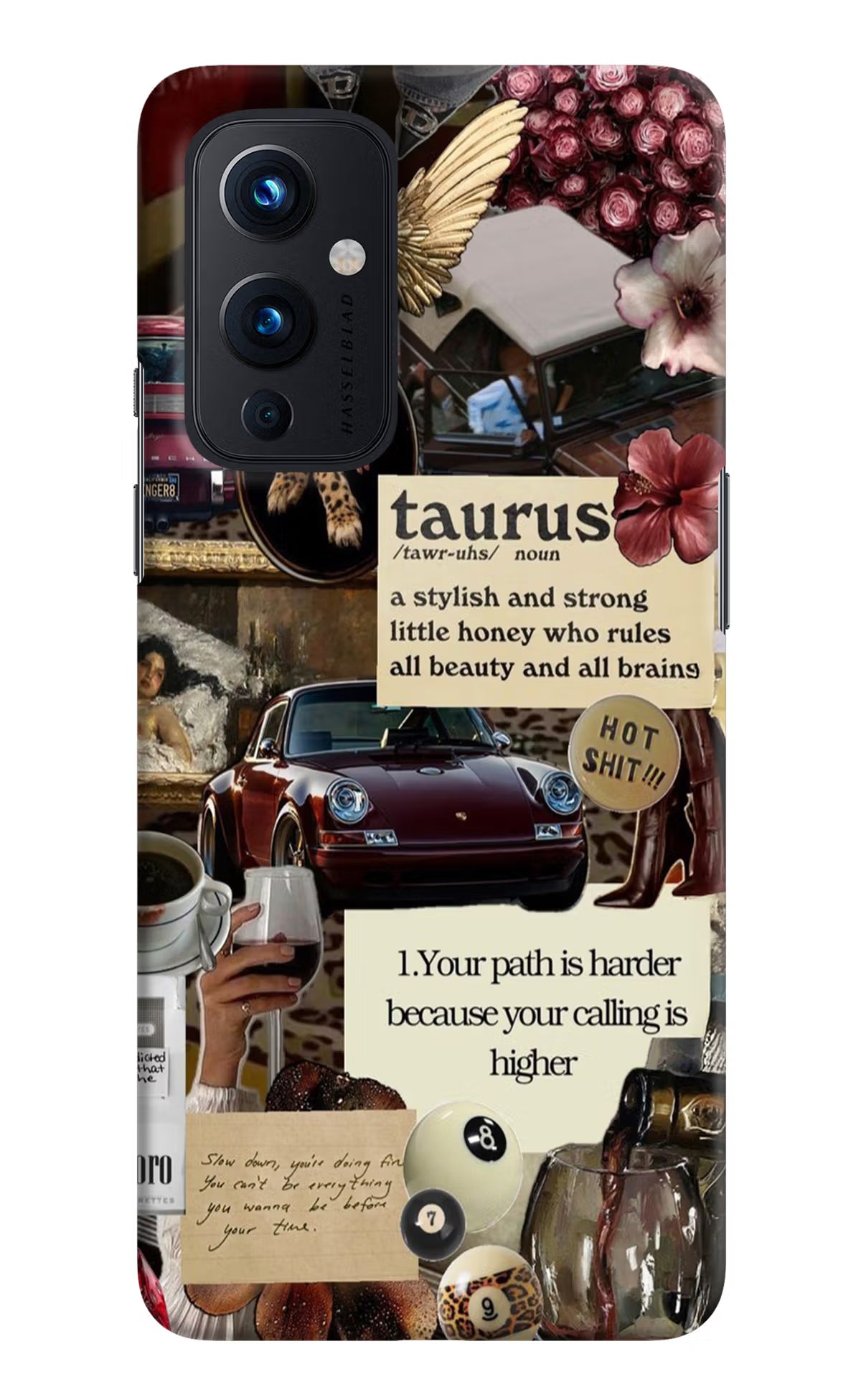 Taurus Zodiac Oneplus 9 Hard Case Back Cover by Casekaro