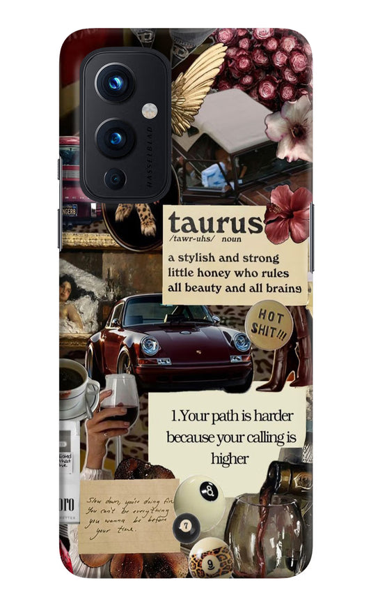 Taurus Zodiac Oneplus 9 Hard Case Back Cover by Casekaro