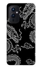 Twin Dragons Oneplus 9 Hard Case Back Cover by Casekaro