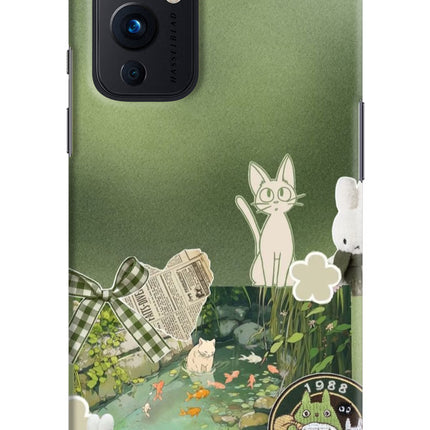 Aesthetic anime Oneplus 9 Hard Case Back Cover by Casekaro