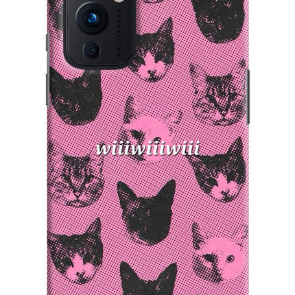 Pink Cats Oneplus 9 Hard Case Back Cover by Casekaro