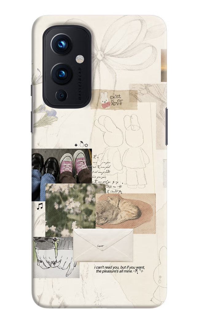 Soft Aesthetic Oneplus 9 Hard Case Back Cover by Casekaro
