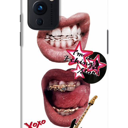 Rockstar Oneplus 9 Hard Case Back Cover by Casekaro