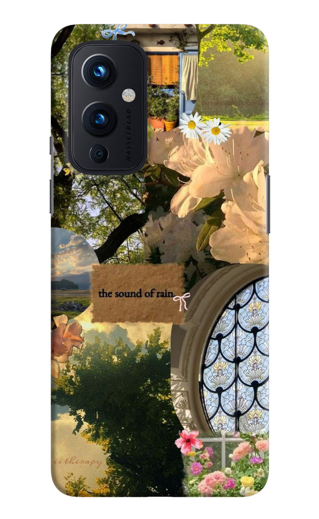 Rain Oneplus 9 Hard Case Back Cover by Casekaro