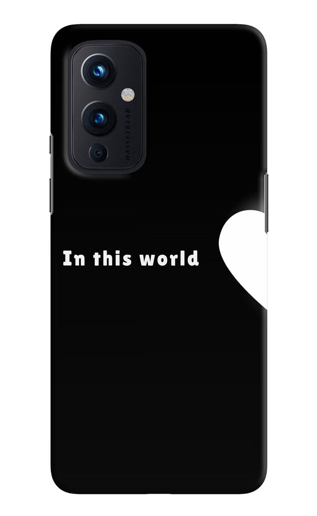 This World Oneplus 9 Hard Case Back Cover by Casekaro