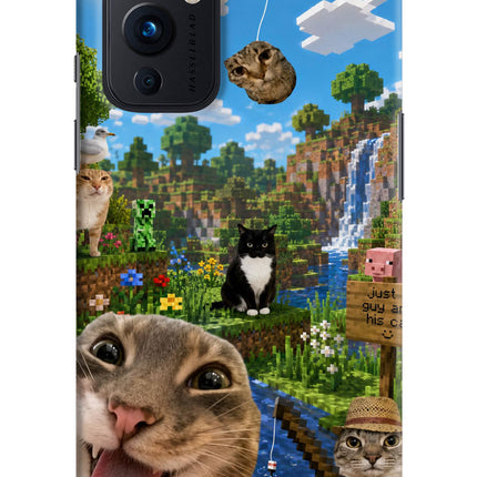 Minecraft Cat Chaos Oneplus 9 Hard Case Back Cover by Casekaro