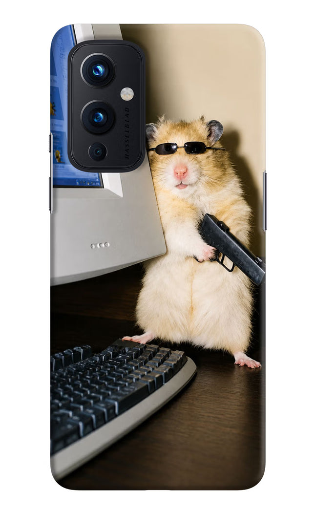 Hacker Hamster Oneplus 9 Hard Case Back Cover by Casekaro