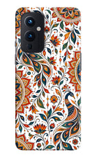 White Mayura Oneplus 9 Back Cover