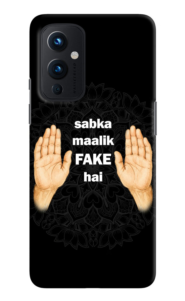 Sabka Malik Fake Oneplus 9 Hard Case Back Cover by Casekaro