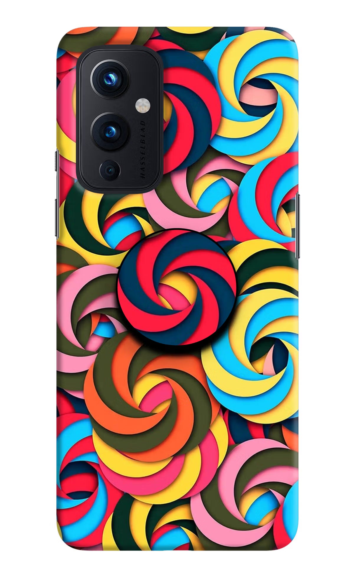 Spiral Pattern Oneplus 9 Pop Case by Casekaro