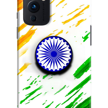 Indian Flag Ashoka Chakra Oneplus 9 Pop Case by Casekaro