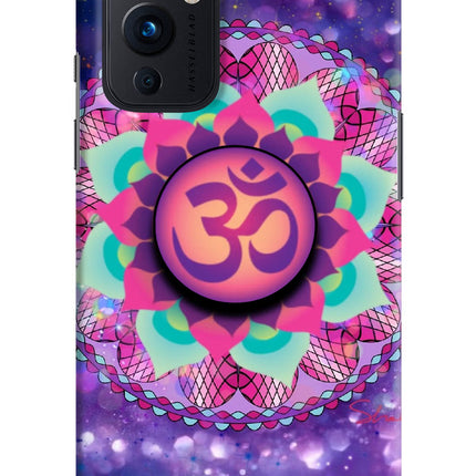 Om Purple Oneplus 9 Pop Case by Casekaro