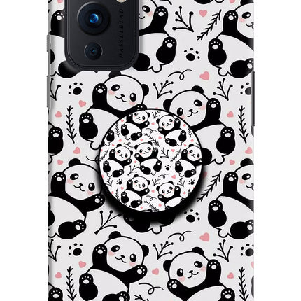 Cute Panda Oneplus 9 Pop Case by Casekaro