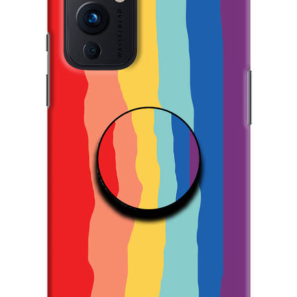 Rainbow Oneplus 9 Pop Case by Casekaro