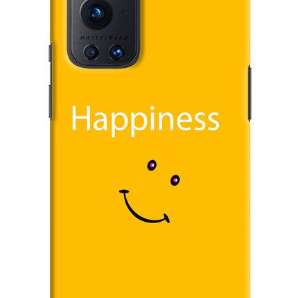 Happiness With Smiley Oneplus 9 Pro Hard Case Back Cover by Casekaro