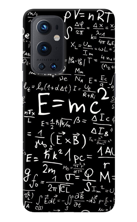 Physics Albert Einstein Formula Oneplus 9 Pro Back Cover