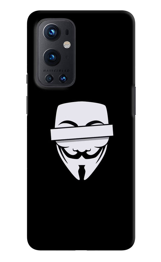 Anonymous Face Oneplus 9 Pro Hard Case Back Cover by Casekaro
