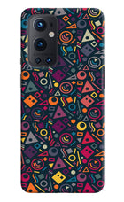 Geometric Abstract Oneplus 9 Pro Hard Case Back Cover by Casekaro