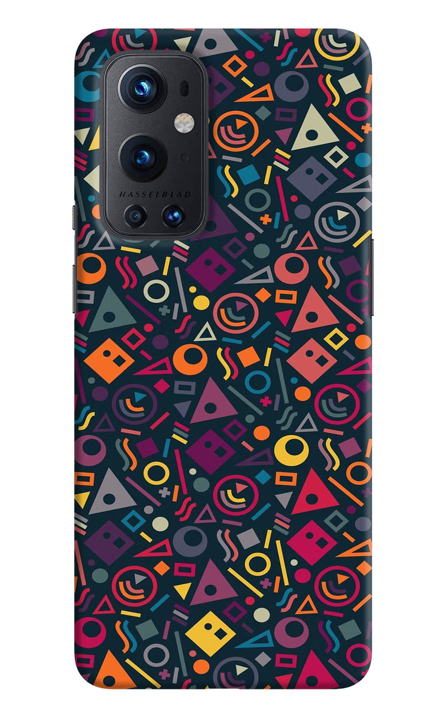 Geometric Abstract Oneplus 9 Pro Back Cover, Hard case