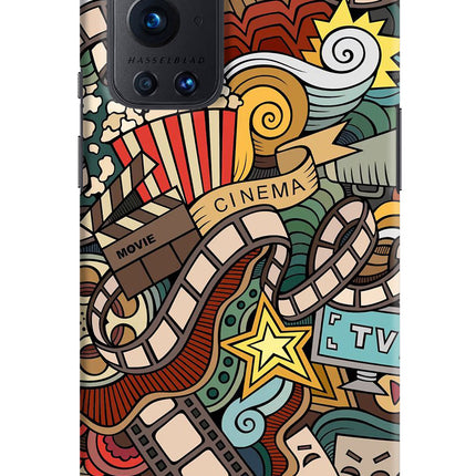 Cinema Abstract Oneplus 9 Pro Hard Case Back Cover by Casekaro
